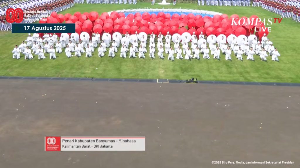 50 Penari Banyumas Warnai Tari Spesial HUT ke-80 RI di Istana Merdeka