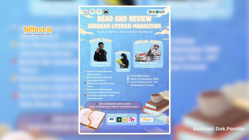 Read and Review Spesial Bulan Gemar Membaca Hadir di Unsoed