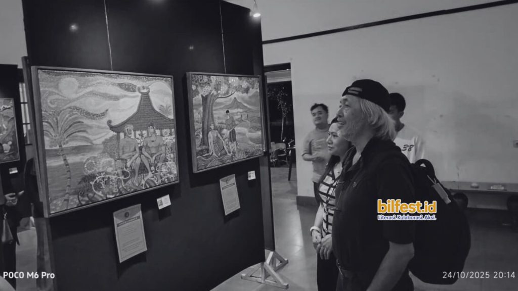 Lawatan Literasi di Banyumas Seno Gumira Ajidarma Kunjungi Pameran Sastra Rupa Babad Banyumas