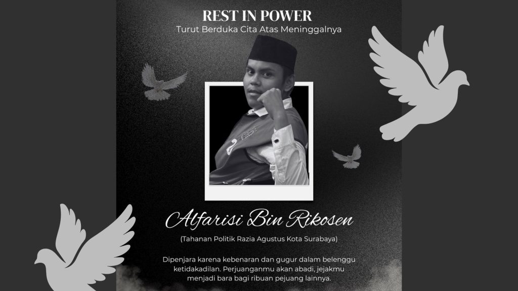 Tahanan Demonstrasi Agustus 2025, Alfarisi bin Rikosen Wafat di Rutan Medaeng Surabaya