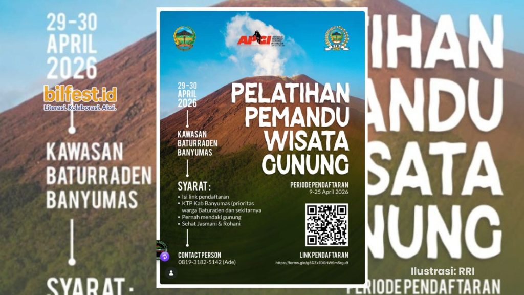 Kabar Gembira buat Pendaki! Dinporabudpar Banyumas Buka Pelatihan Pemandu Wisata Gunung Gratis