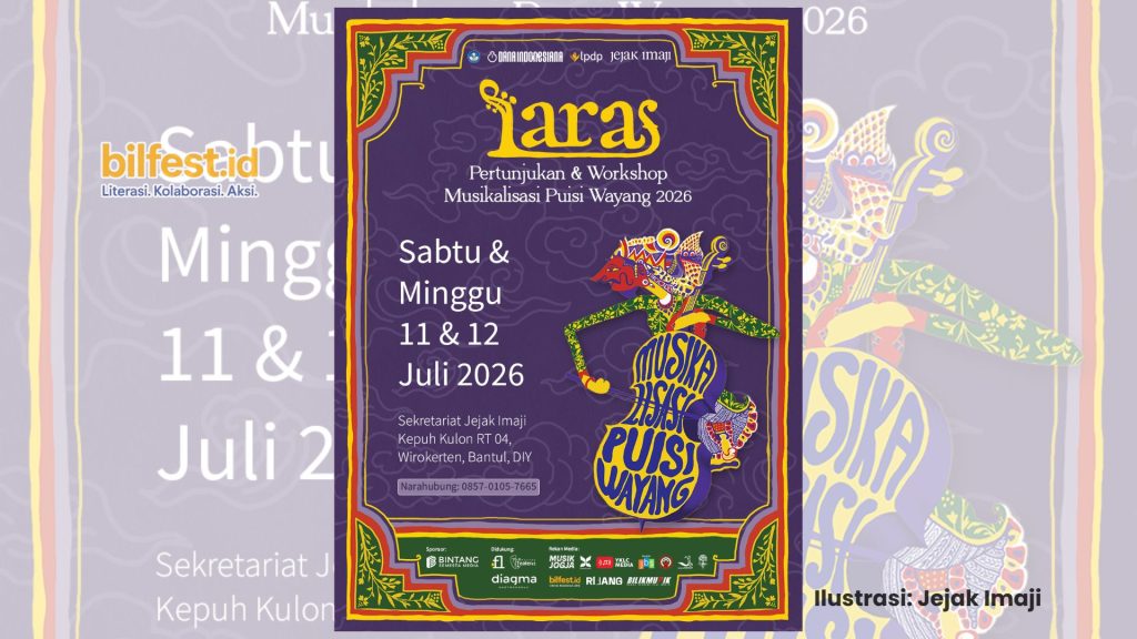 Melestarikan Tradisi Lewat Inovasi: Komunitas Sastra Jejak Imaji Gelar “LARAS”, Paduan Apik Musikalisasi Puisi dan Wayang Kulit