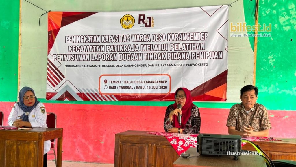 Pemberdayaan Masyarakat: FH UNSOED Gelar Pelatihan Penyusunan Laporan Penipuan di Desa Karangendep